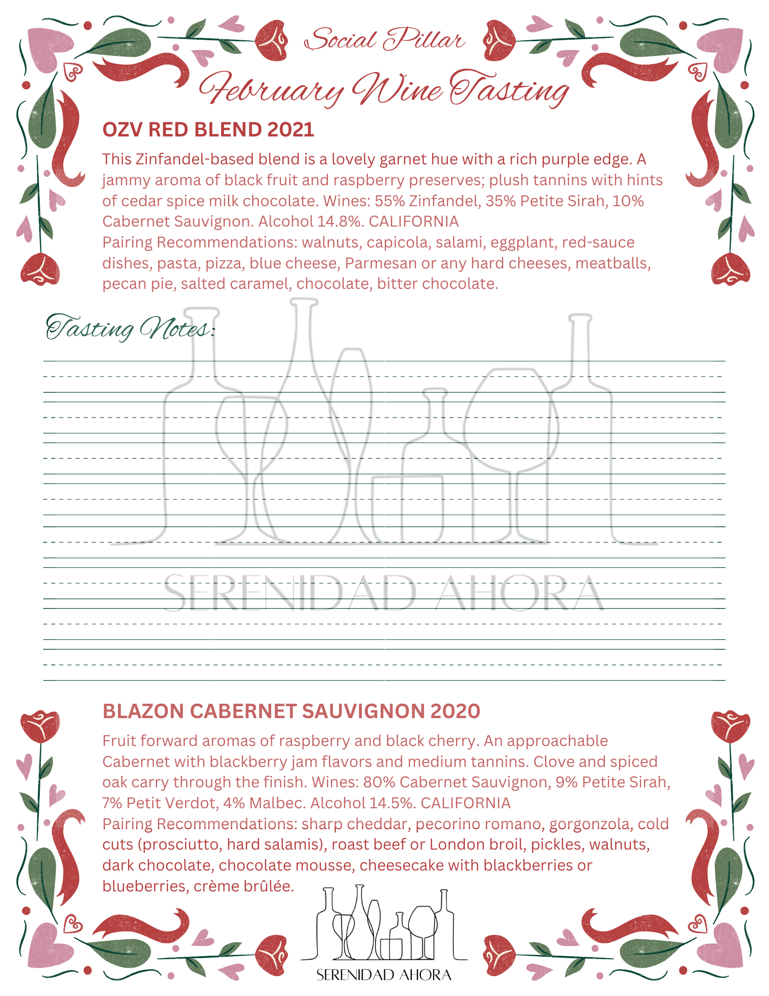 tasting notes