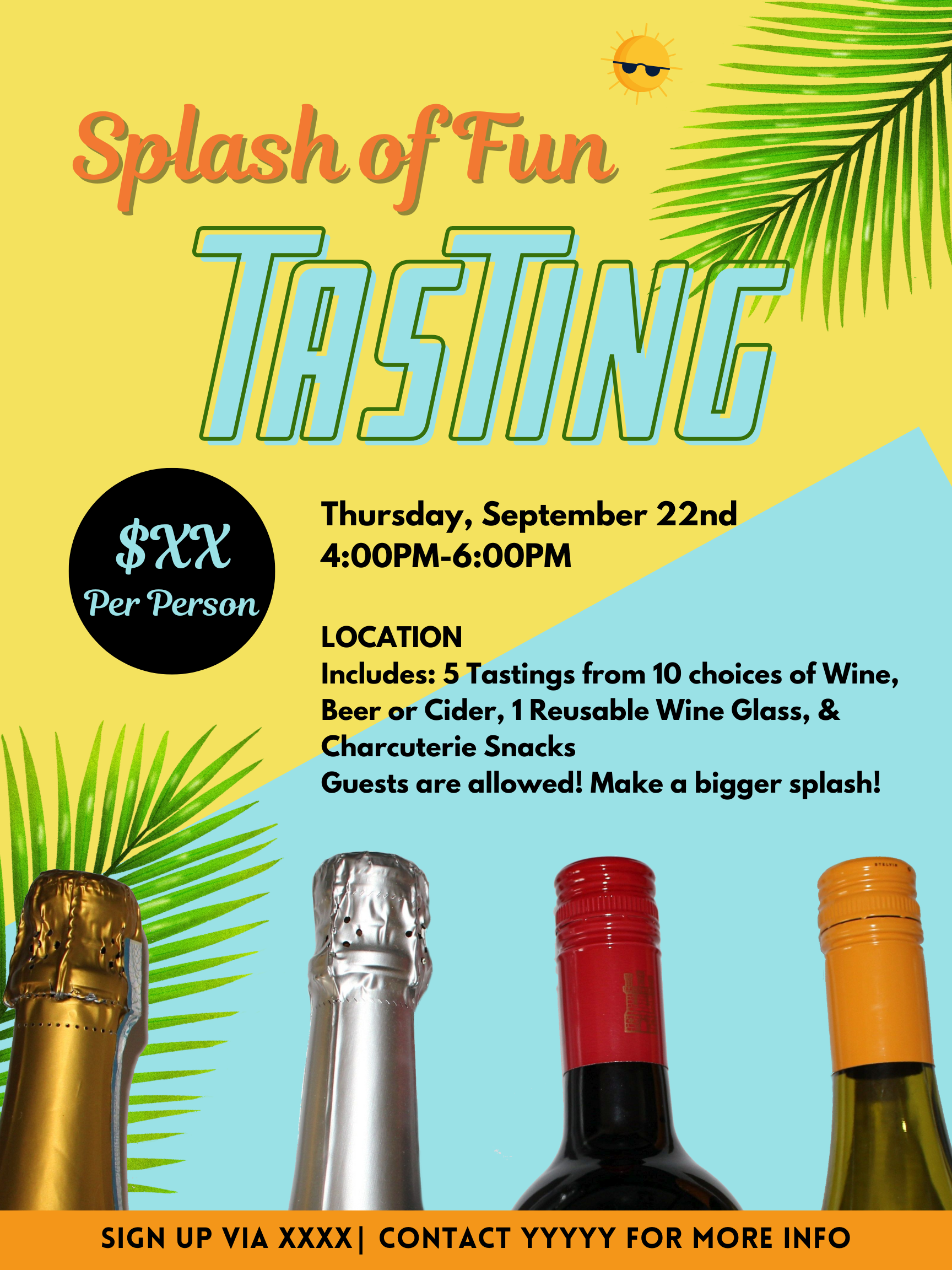 Tasting flyer 
